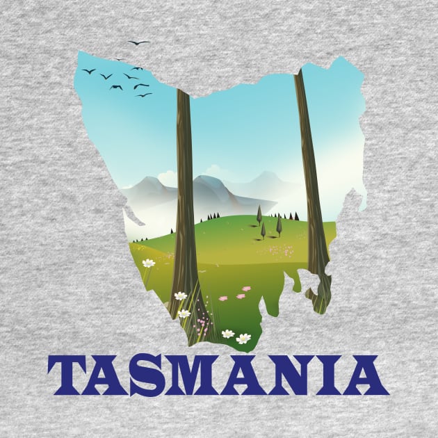 Tasmania Map by nickemporium1